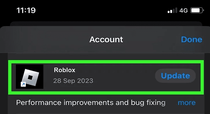 como atualizar o roblox iOS