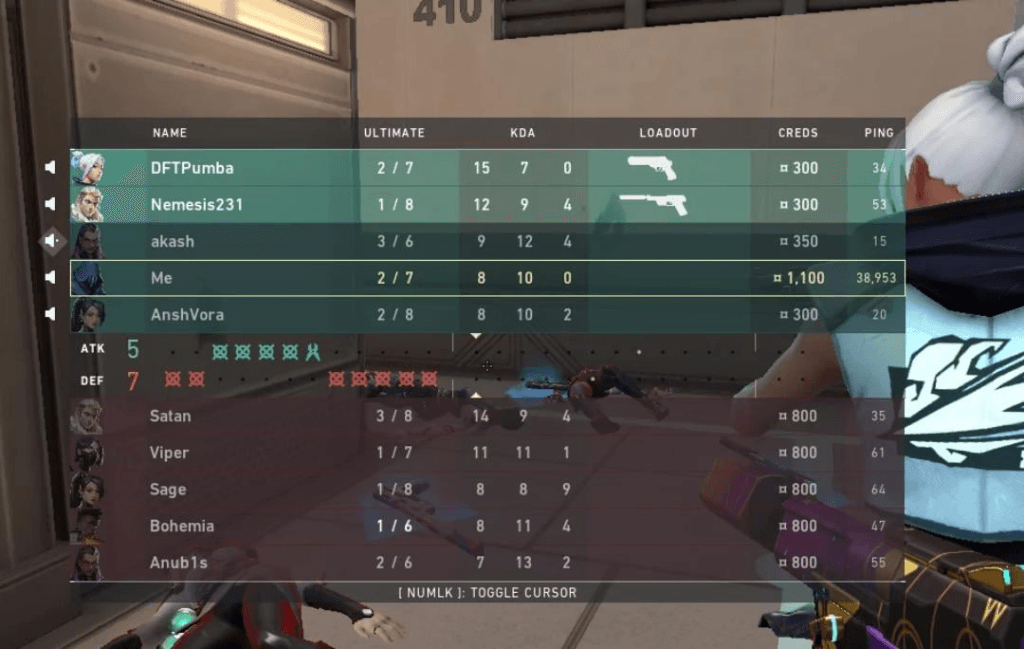 valorant ping