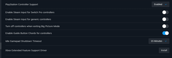 tun off adaptive triggers in Battlefield 6 on PC (steam)