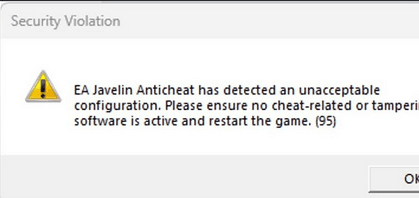 Battlefield 6 AntiCheat error