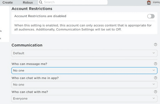 privacy settings how to appear offline on roblox