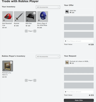 how to trade on roblox