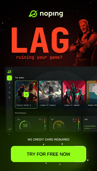 Lag ruining your game? Reduce your ping and boost your FPS with NoPing. No credit card required. Try for free now